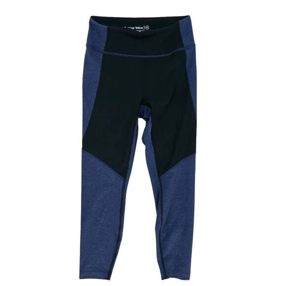 Outdoor Voices Warm-Up Cropped Leggings Black Blue XS - Picture 1 of 4